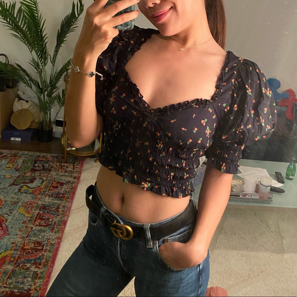 Urban Outfitter Black Crop Top $25